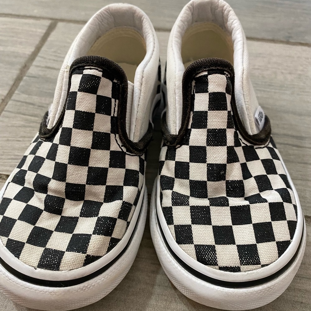 Toddler Checked Vans - Size 6